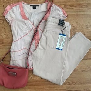 Pale pink jeans NWT